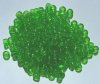 200 4x6mm Transparent Light Olive Acrylic Crow Beads